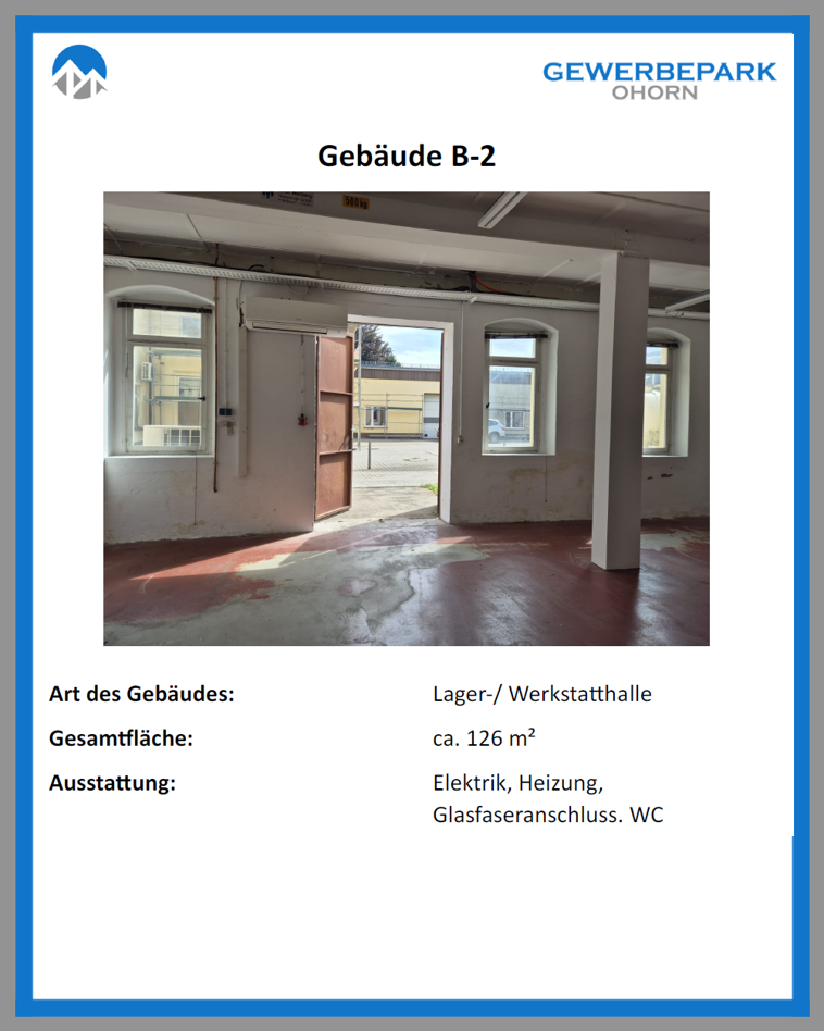 Eckdaten Gebäude B2