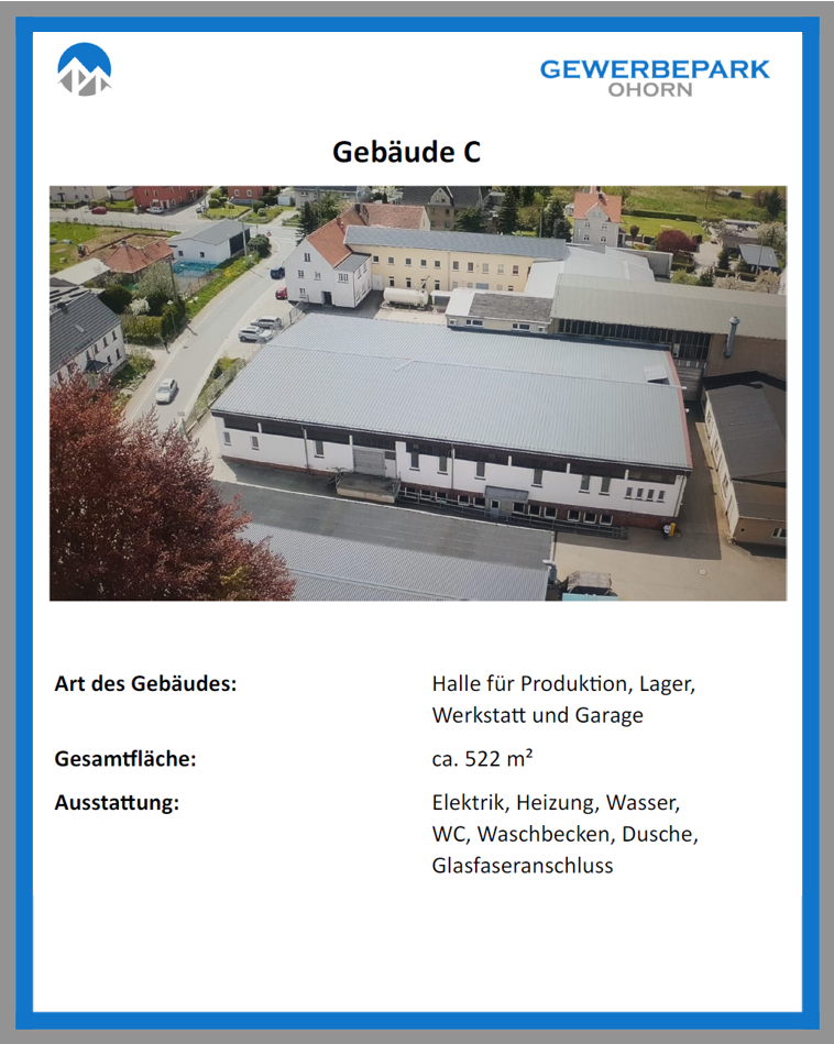 Eckdaten Gebäude C